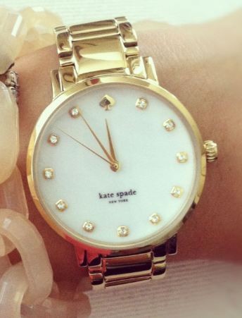 Kate Spade New York Women's Crystal Marker Gramercy Goldtone Watch