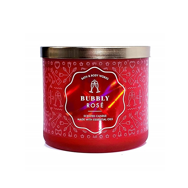 Bubbly Rose 3-Wick Candle